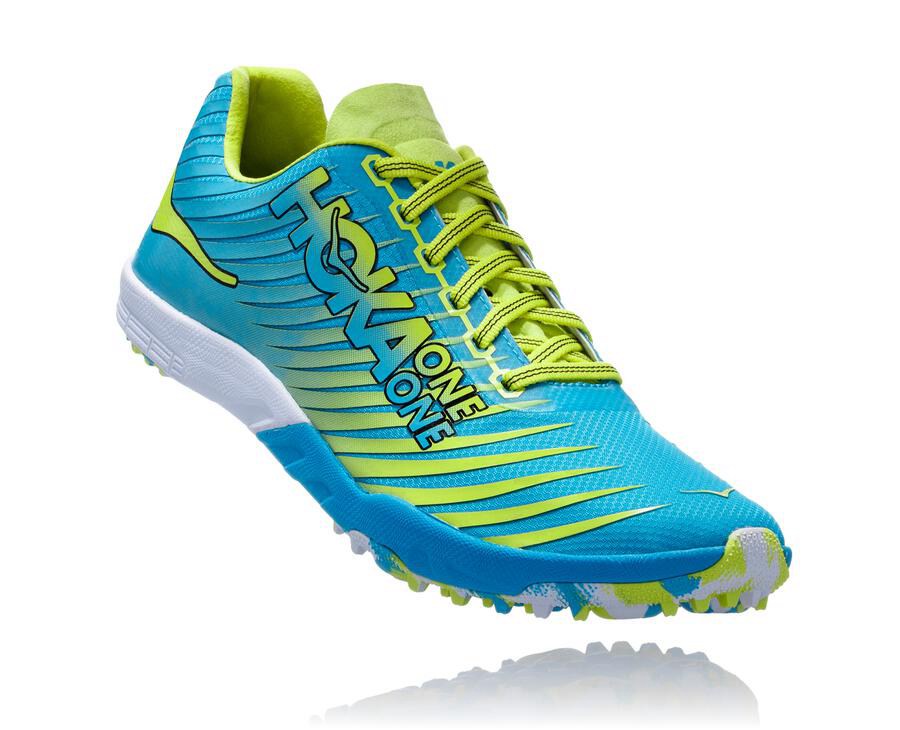 Tennis Hoka One One Evo Xc Femme - Bleu/Vert - DVU-891407